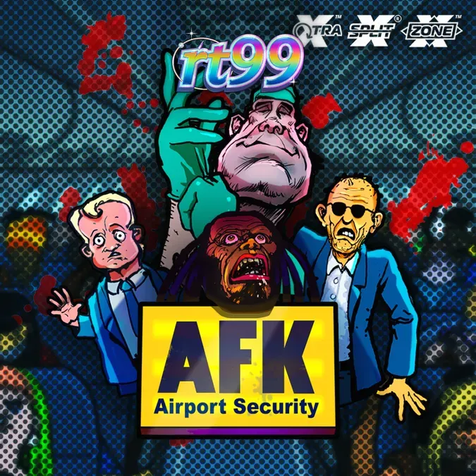 Tampilan visual slot AFK Airport Security dengan tema bandara yang unik