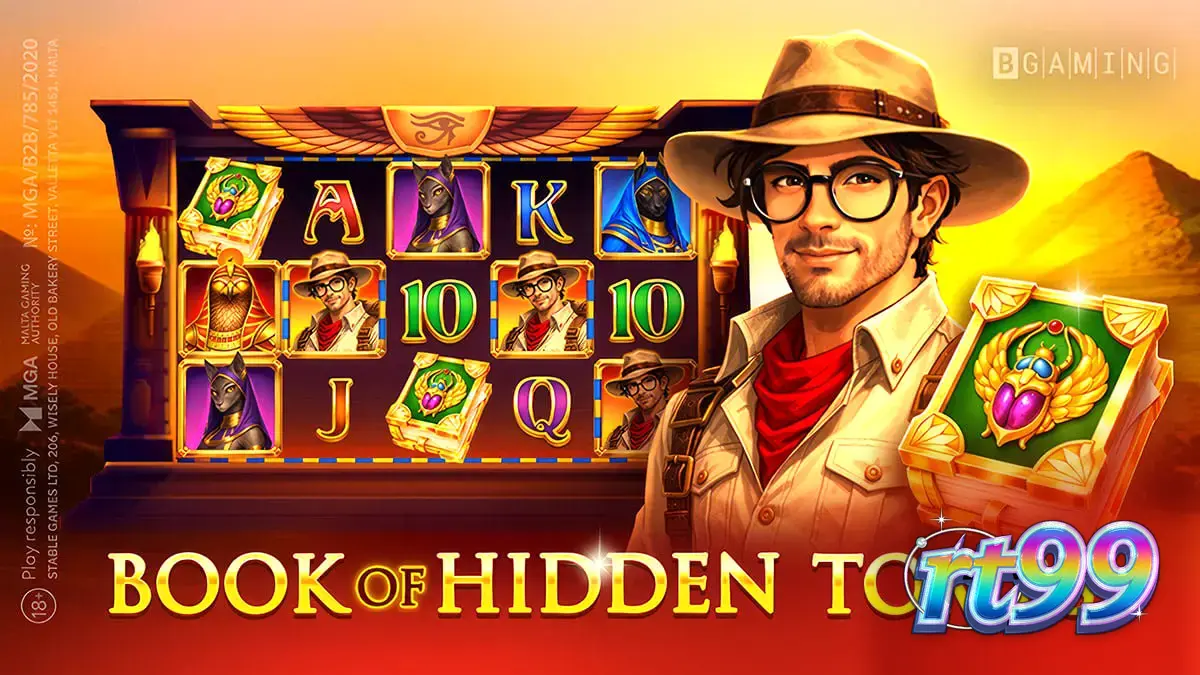 Tampilan visual slot Book of Hidden Tombs dengan tema Mesir Kuno